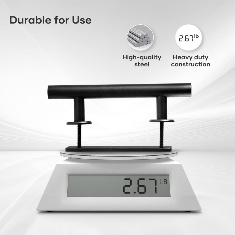 EaseLife مقابض وأدوات باب الحظيرة المنزلقة EaseLife 10" ، مجموعة أدوات مزدوجة الجوانب ريفية ، قوية ، بتشطيب مطفي أسود مطلي بالبودرة ، سهلة التركيب - Image 4